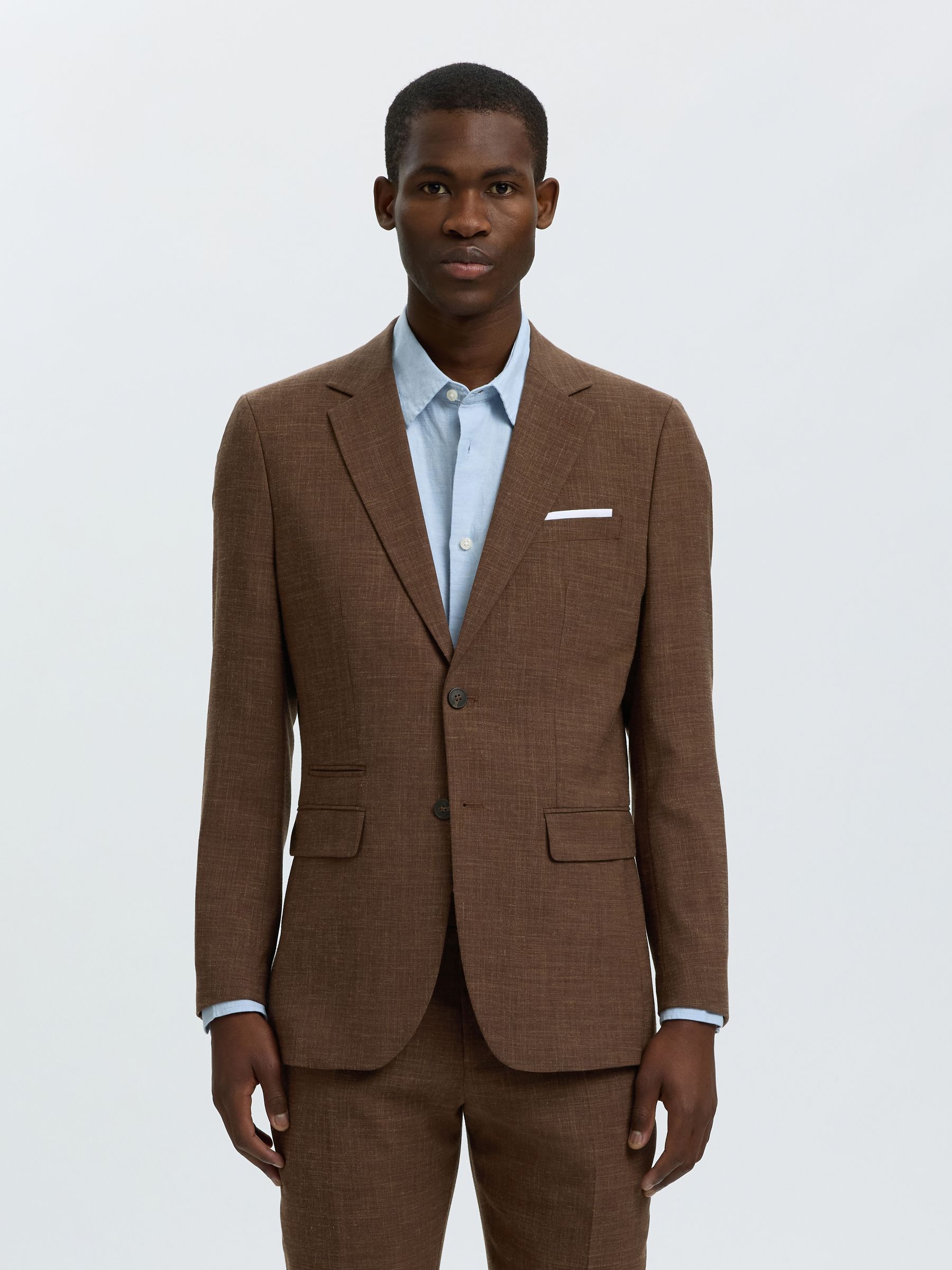 SLIM FIT SINGLE-BREASTED BLAZER, Delicioso, highres