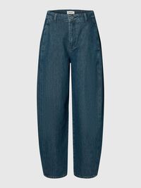 BARREL FIT JEANS, Medium Blue Denim, highres