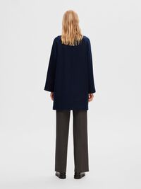 WOOL BLEND COAT, Dark Sapphire, highres