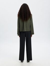 VISKOSEMIX CROP-BLUSE, Deep Depths, highres