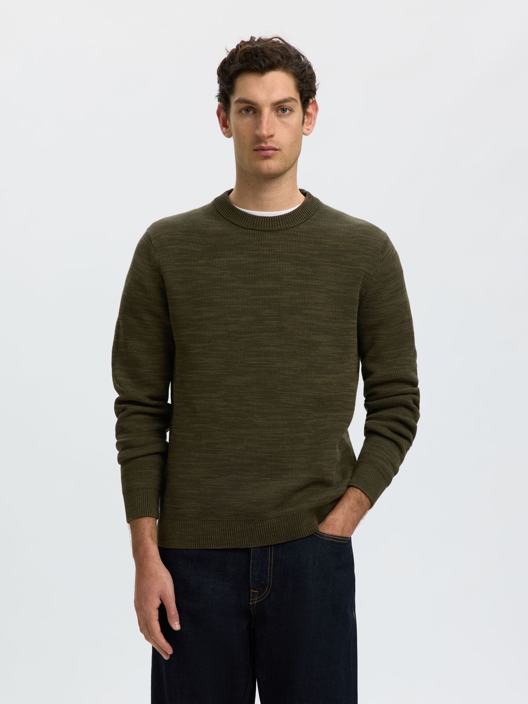 CREWNECK PULLOVER, Forest Night, highres