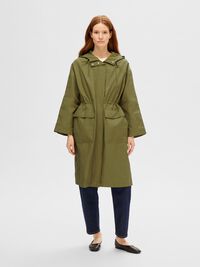PRENDA CON CAPUCHA PARKA, Martini Olive, highres