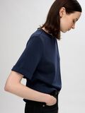 Selected MET KORTE MOUWEN T-SHIRT, Dark Sapphire, highres - 16096762_DarkSapphire_008.jpg