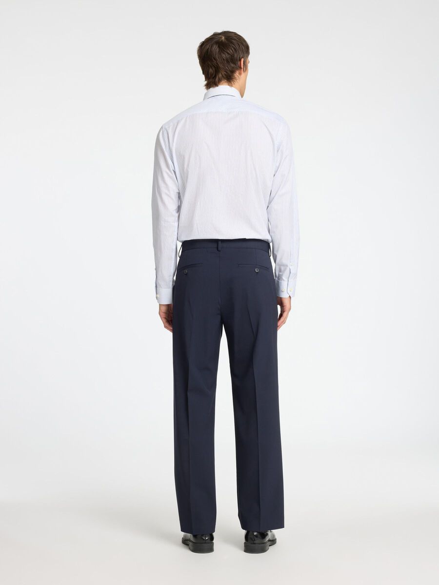Selected LOOSE FIT BUKSER, Dark Navy, highres - 16092595_DarkNavy_004.jpg