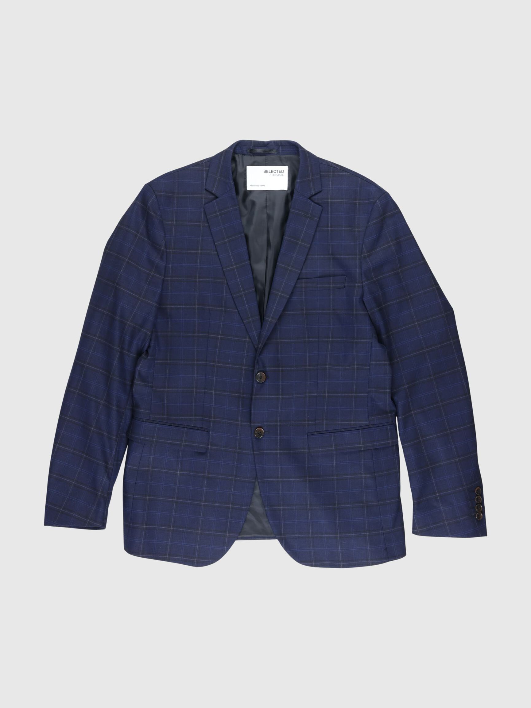 SLIM FIT BLAZER, Dark Blue, highres