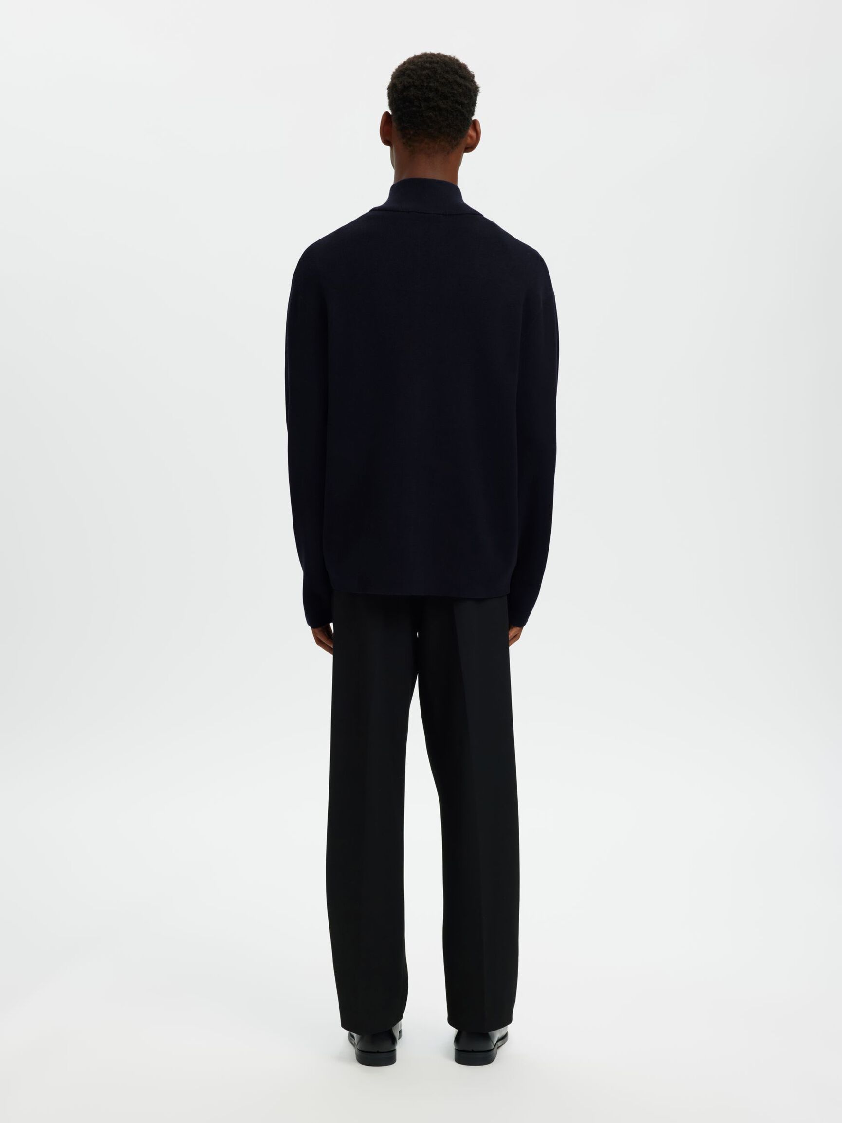 RELAXED FIT STRICKJACKE, Sky Captain, highres