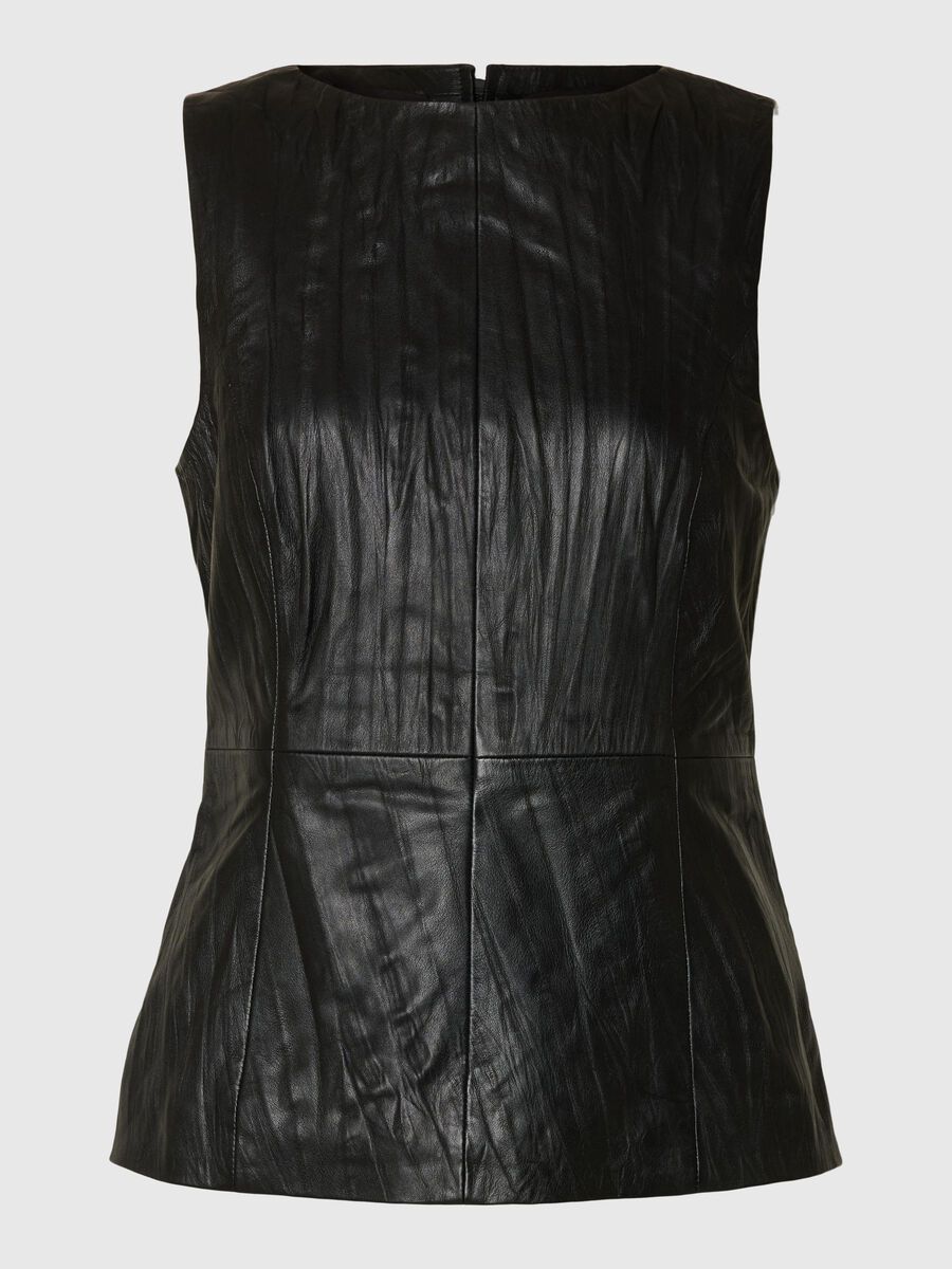Selected LEER TOP, Black, highres - 16097787_Black_001.jpg