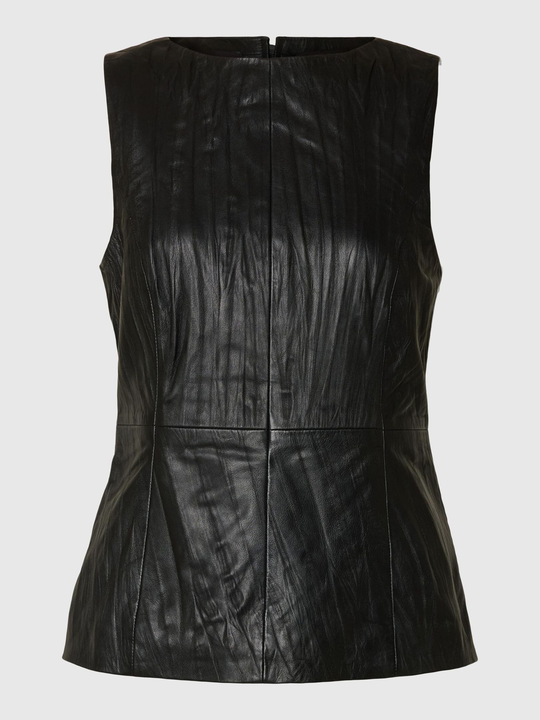LEDER OBERTEIL, Black, highres