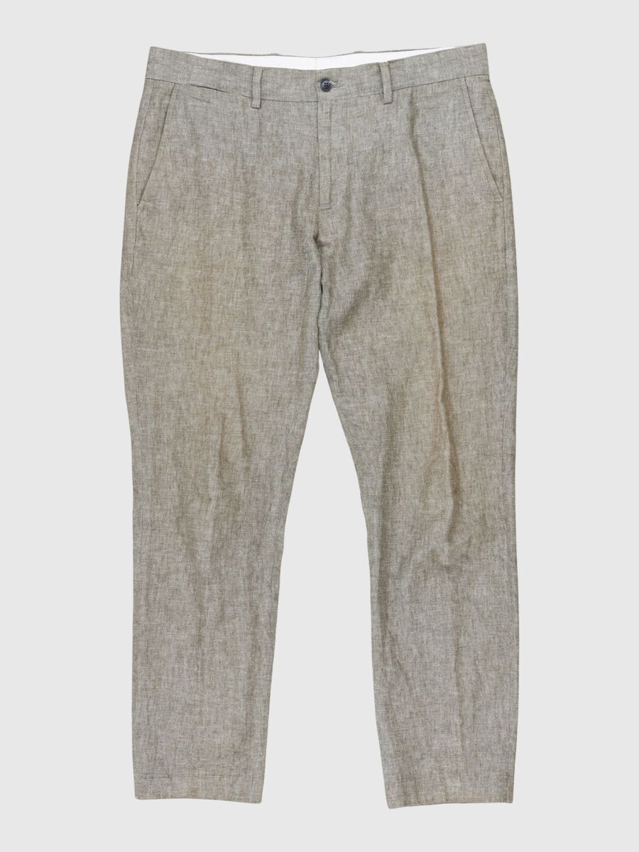 Selected IRONED CREASE TAILORED TROUSERS, Bone White, highres - 80000319_BoneWhite_001.jpg