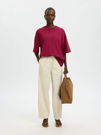 BASIC T-SHIRT IN OVERSIZE, Anemone, highres