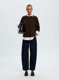 WOOL BLEND KNITTED JUMPER, Delicioso, highres