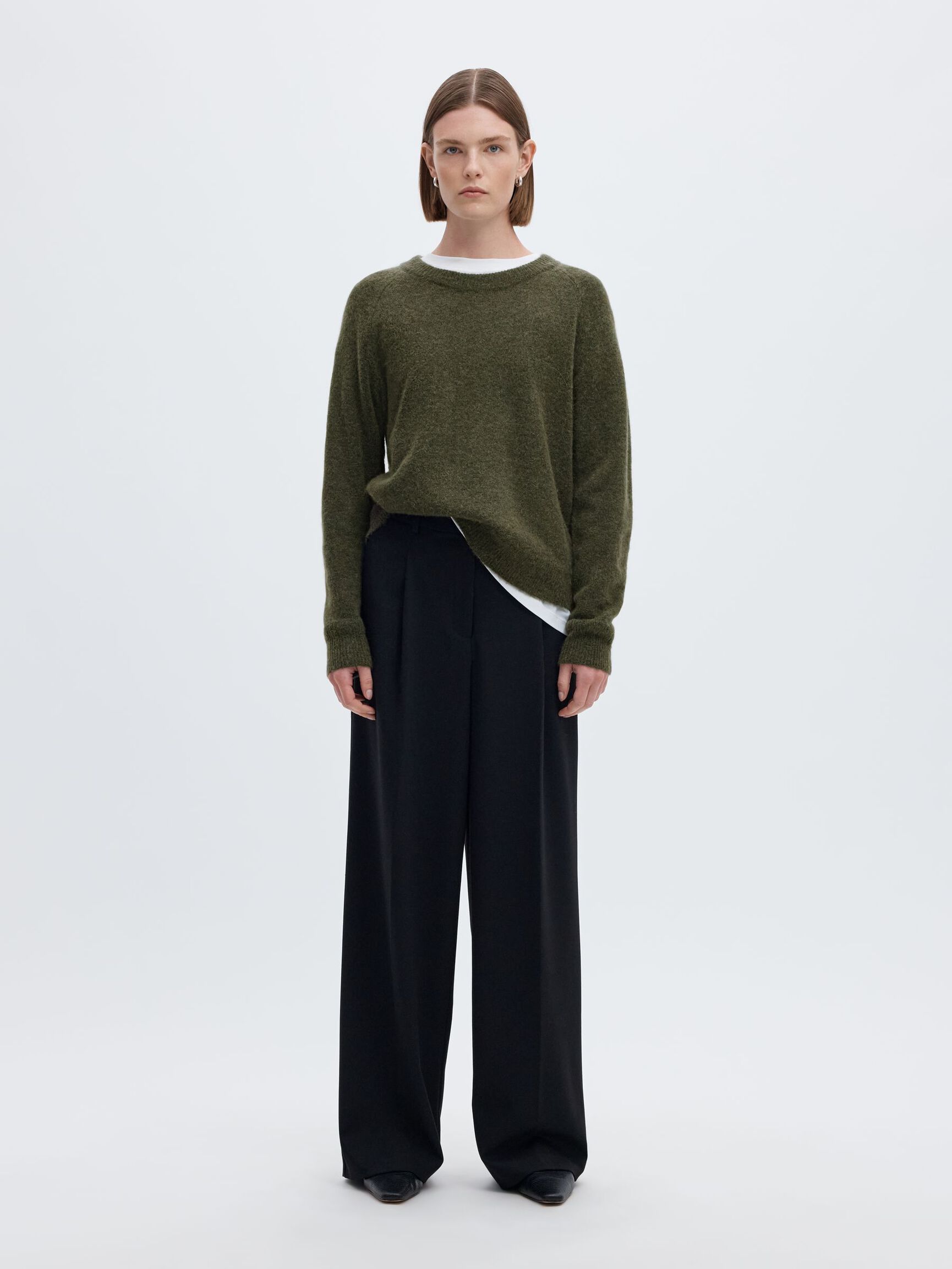 WOOL BLEND JUMPER, Kalamata, highres