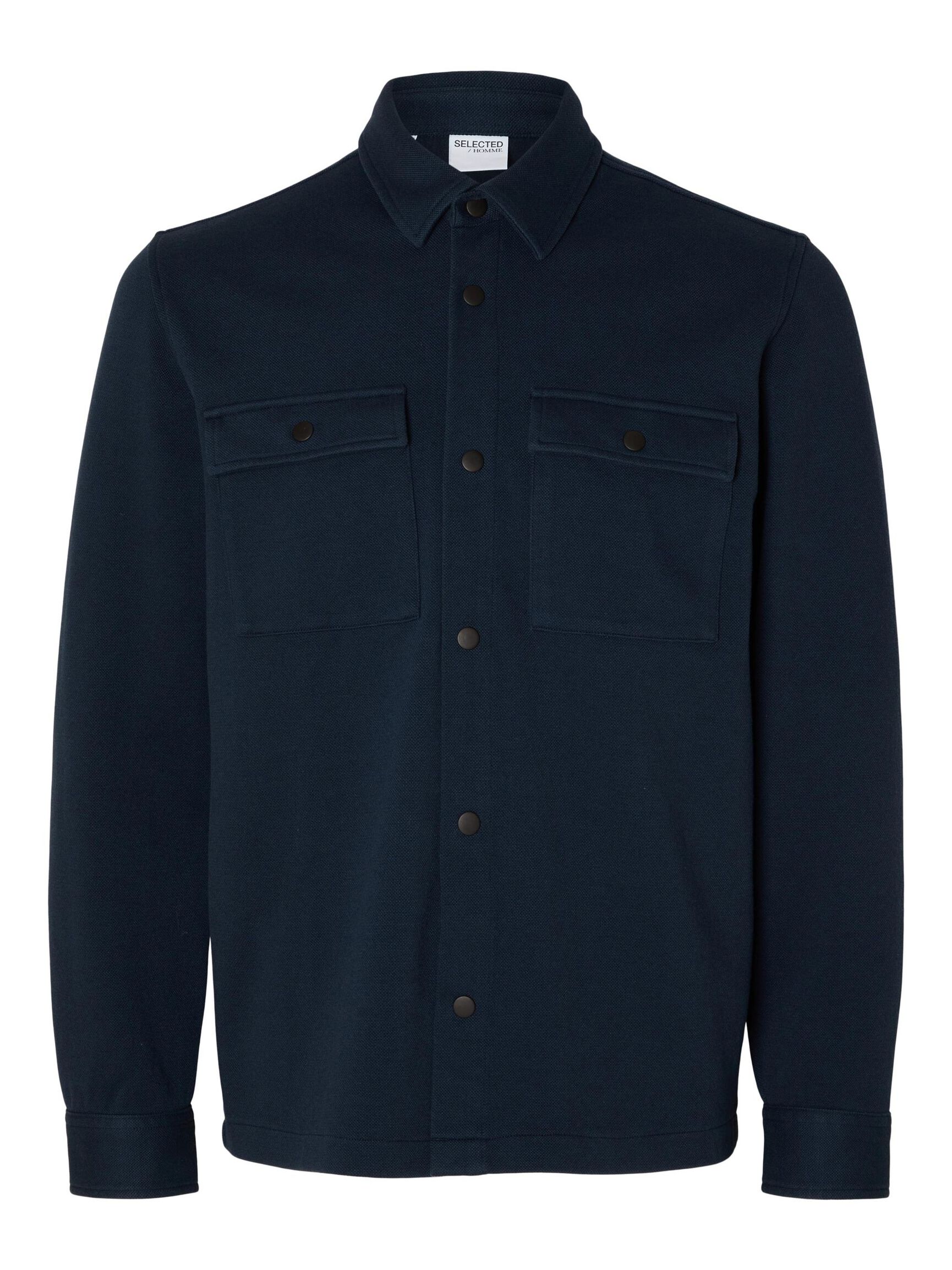 CLASSIC OVERSHIRT, Navy Blazer, highres