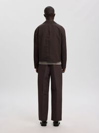 LINEN BLEND OVERSHIRT, Licorice, highres