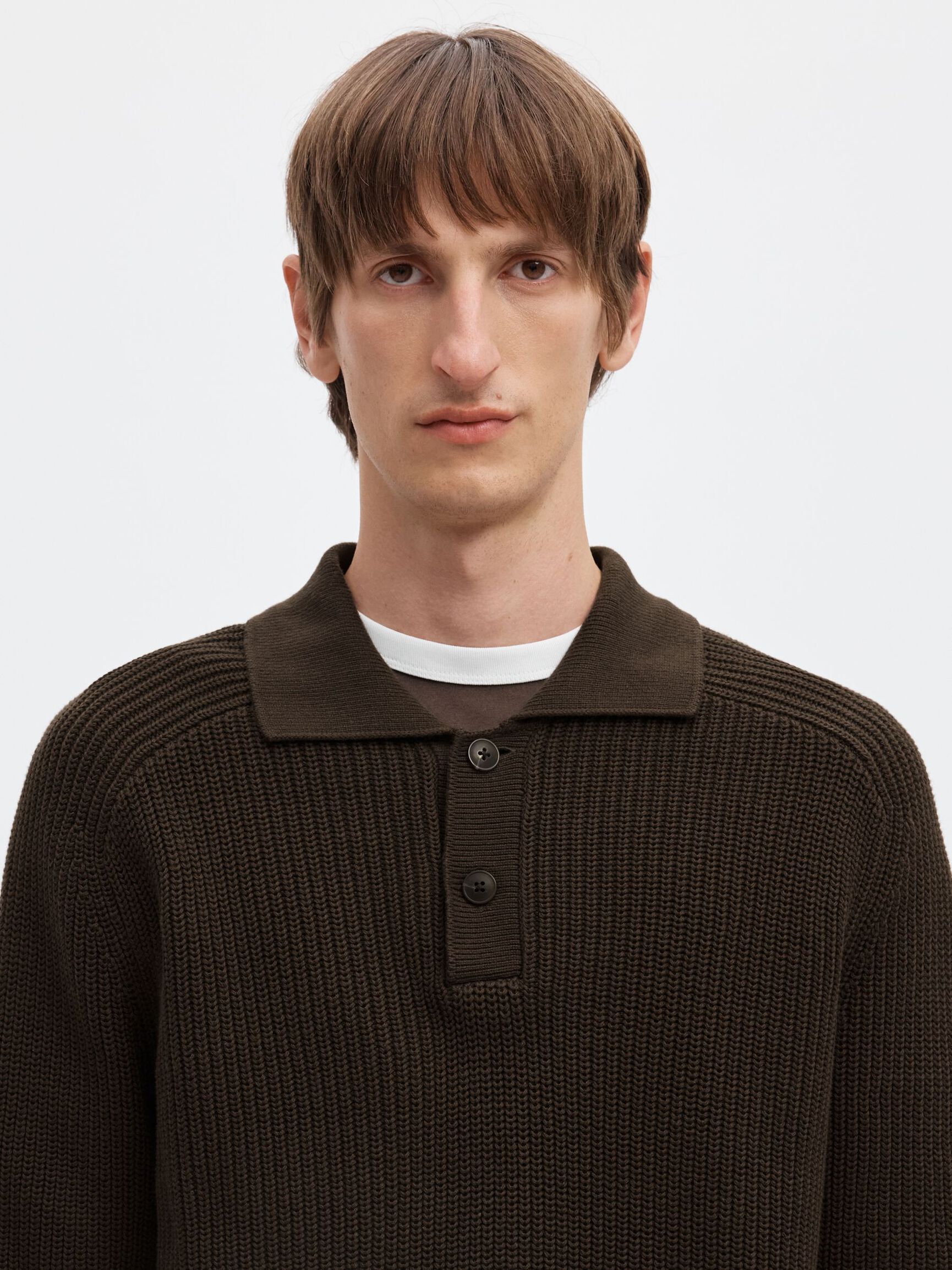 RIBBED PULLOVER, Delicioso, highres