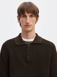 RIBBED PULLOVER, Delicioso, highres