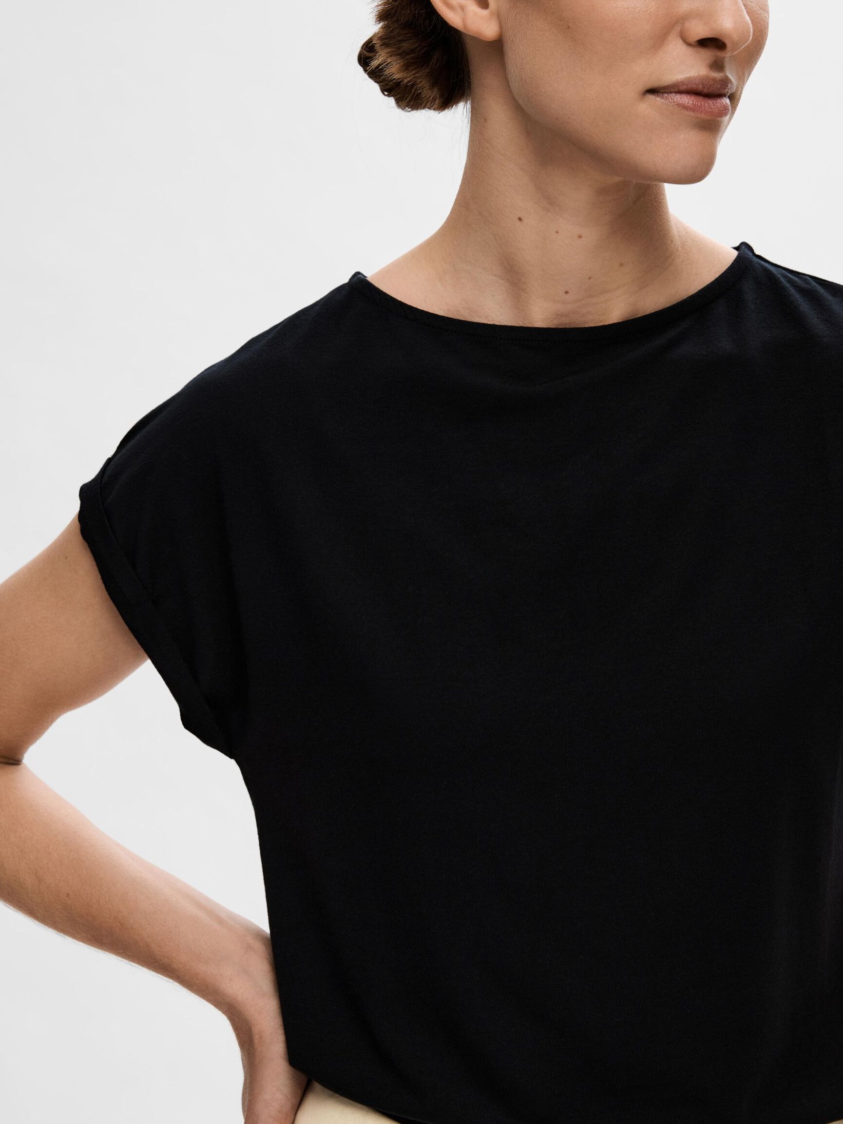 BÅDUDSKÆRING T-SHIRT, Black, highres