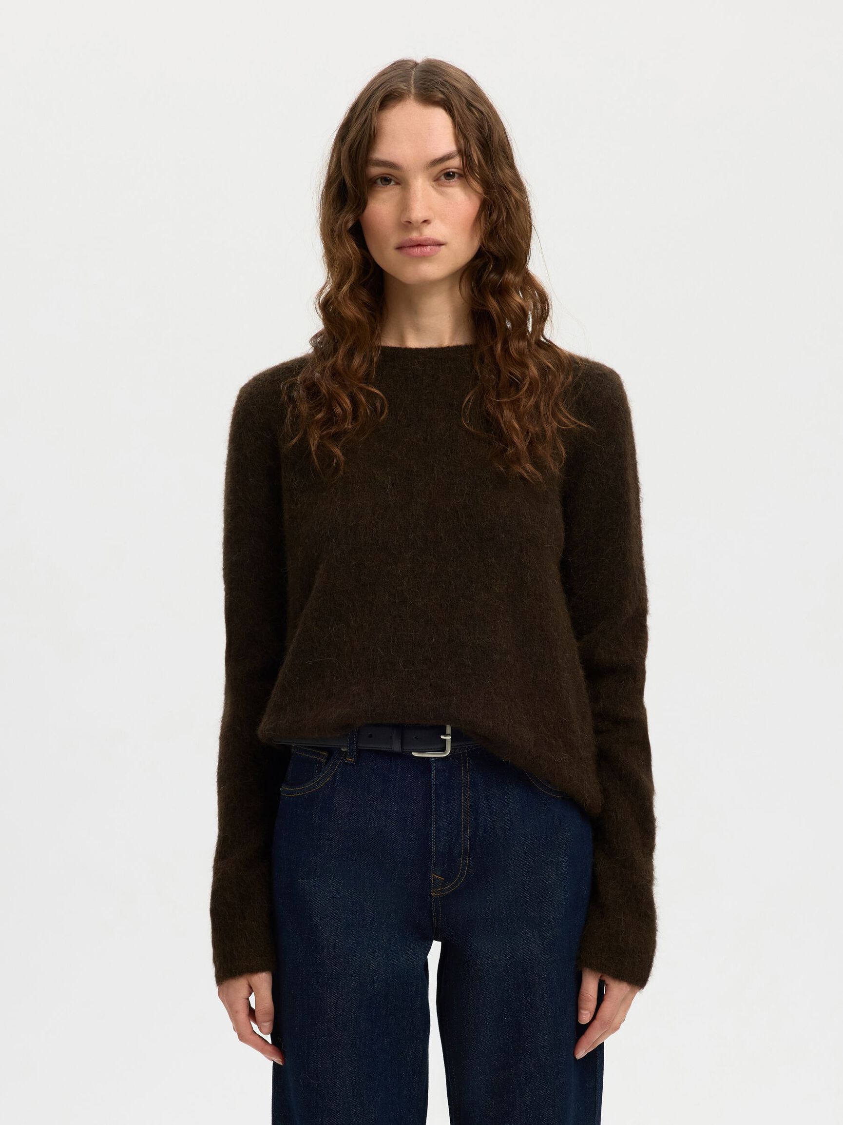 WOOL BLEND KNITTED JUMPER, Delicioso, highres