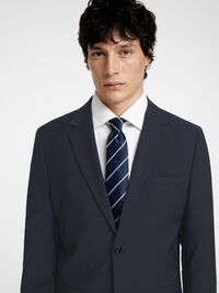 SLIM FIT WOLMIX BLAZER, Sky Captain, highres