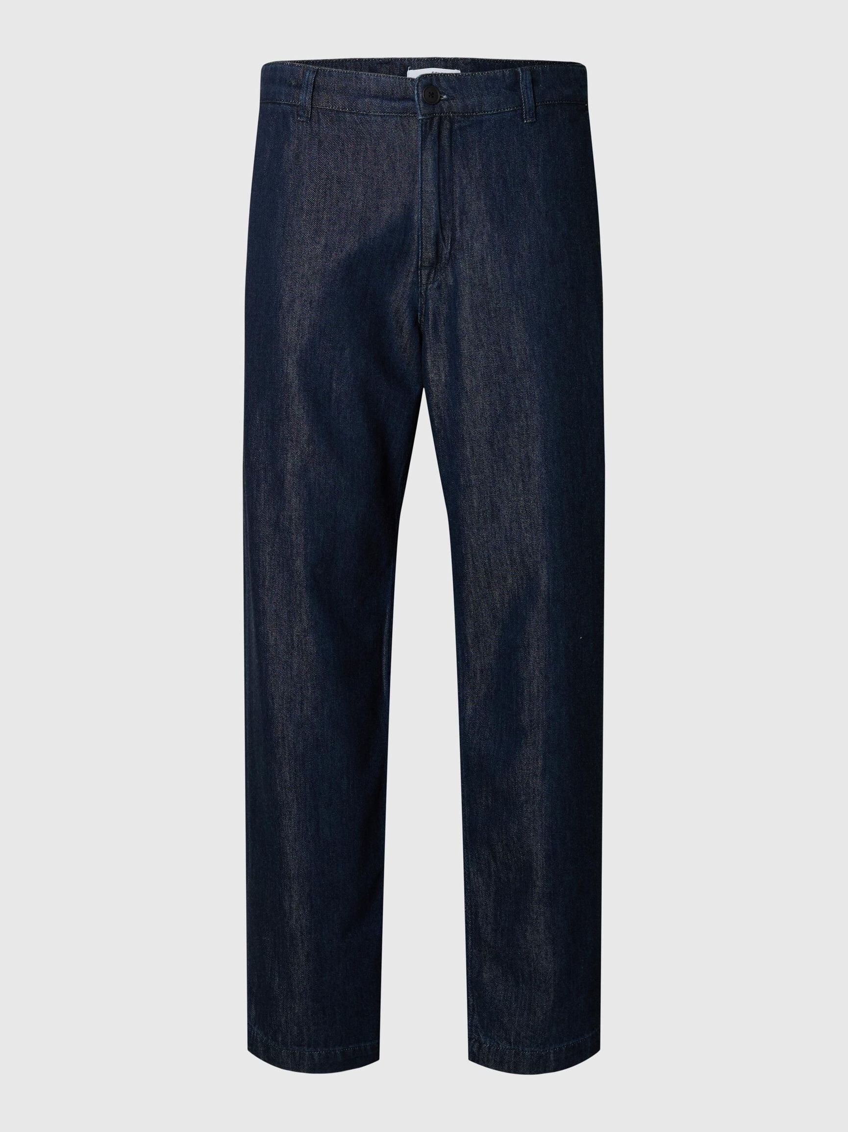 220 LOOSE FIT JEANS, Dark Blue Denim, highres