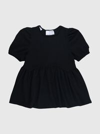 PEPLUM TOP, Black, highres