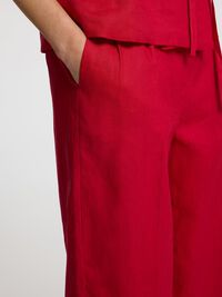 100% LINNE BARREL FIT-BYXOR, Savvy Red, highres