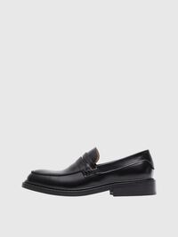 LÆDER LOAFERS, Black, highres