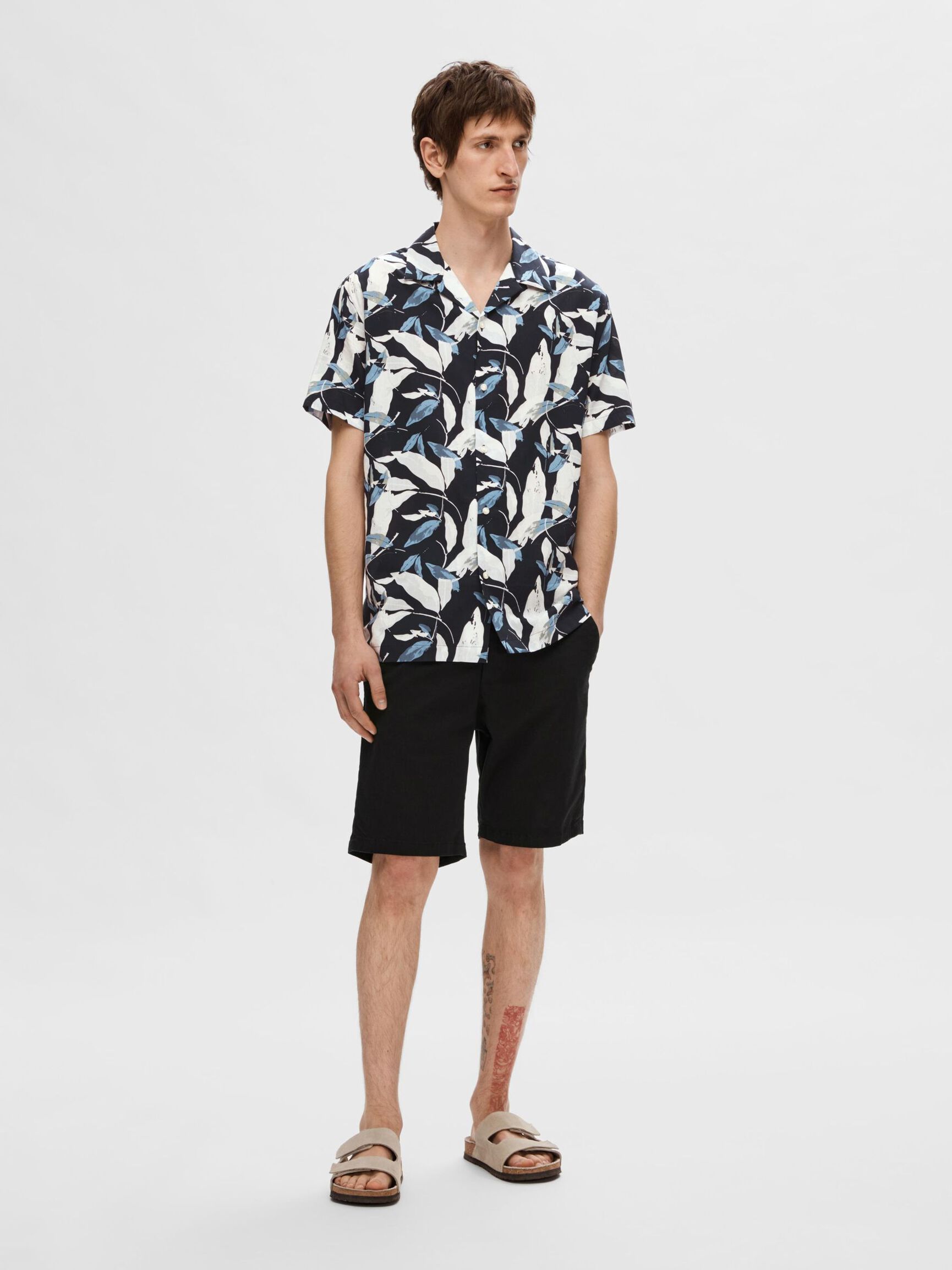 CUBAN COLLAR SHIRT, Sky Captain, highres