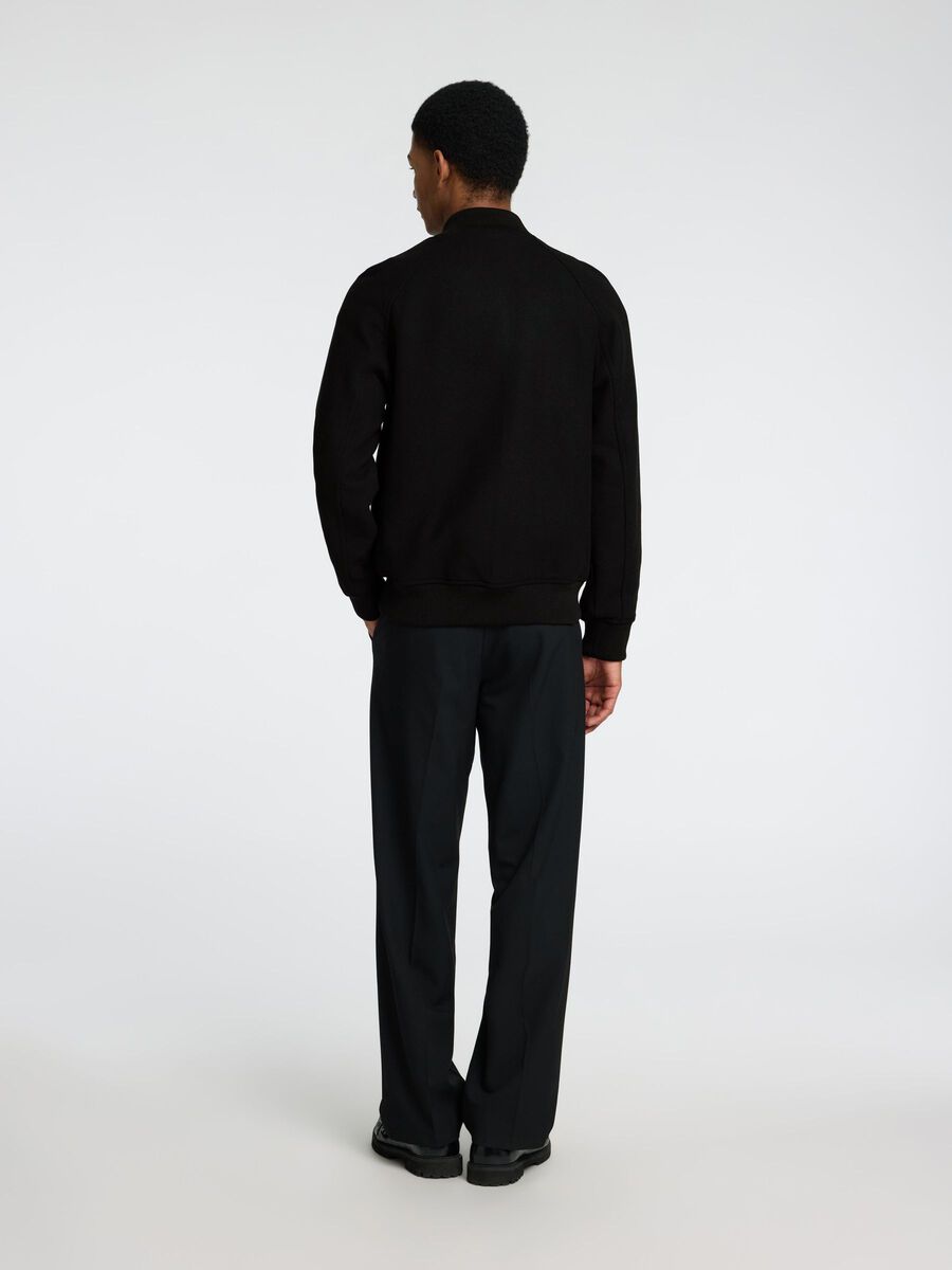 Selected WOLLGEMISCH BOMBERJACKE, Black, highres - 16096640_Black_004.jpg