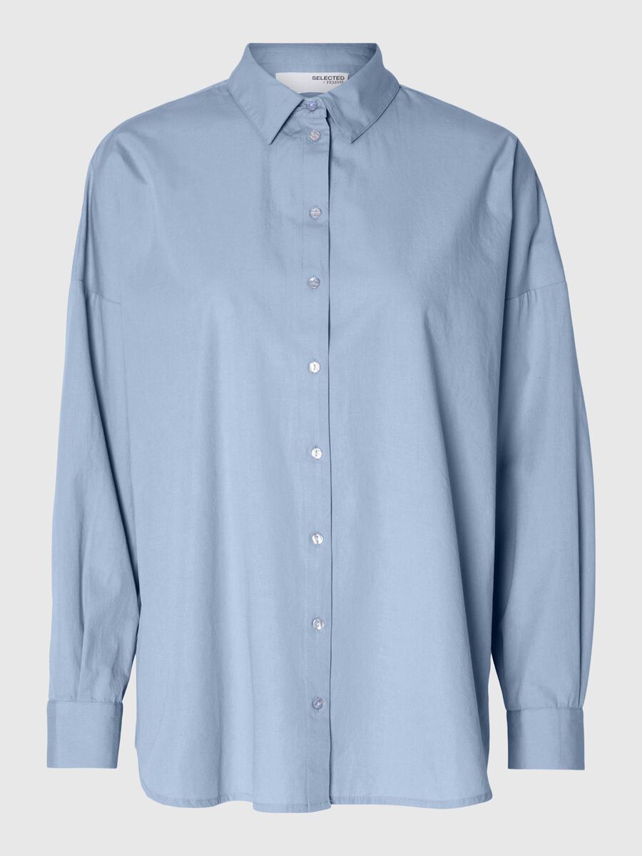 Selected OVERSIZED SHIRT, Cashmere Blue, highres - 16092647_CashmereBlue_001.jpg