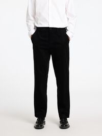 REGULAR FIT CORDHOSEN, Black, highres