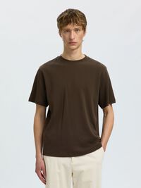 REGULAR FIT T-SHIRT, Turkish Coffee, highres