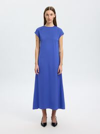 KURZARM MAXIKLEID, Dazzling Blue, highres