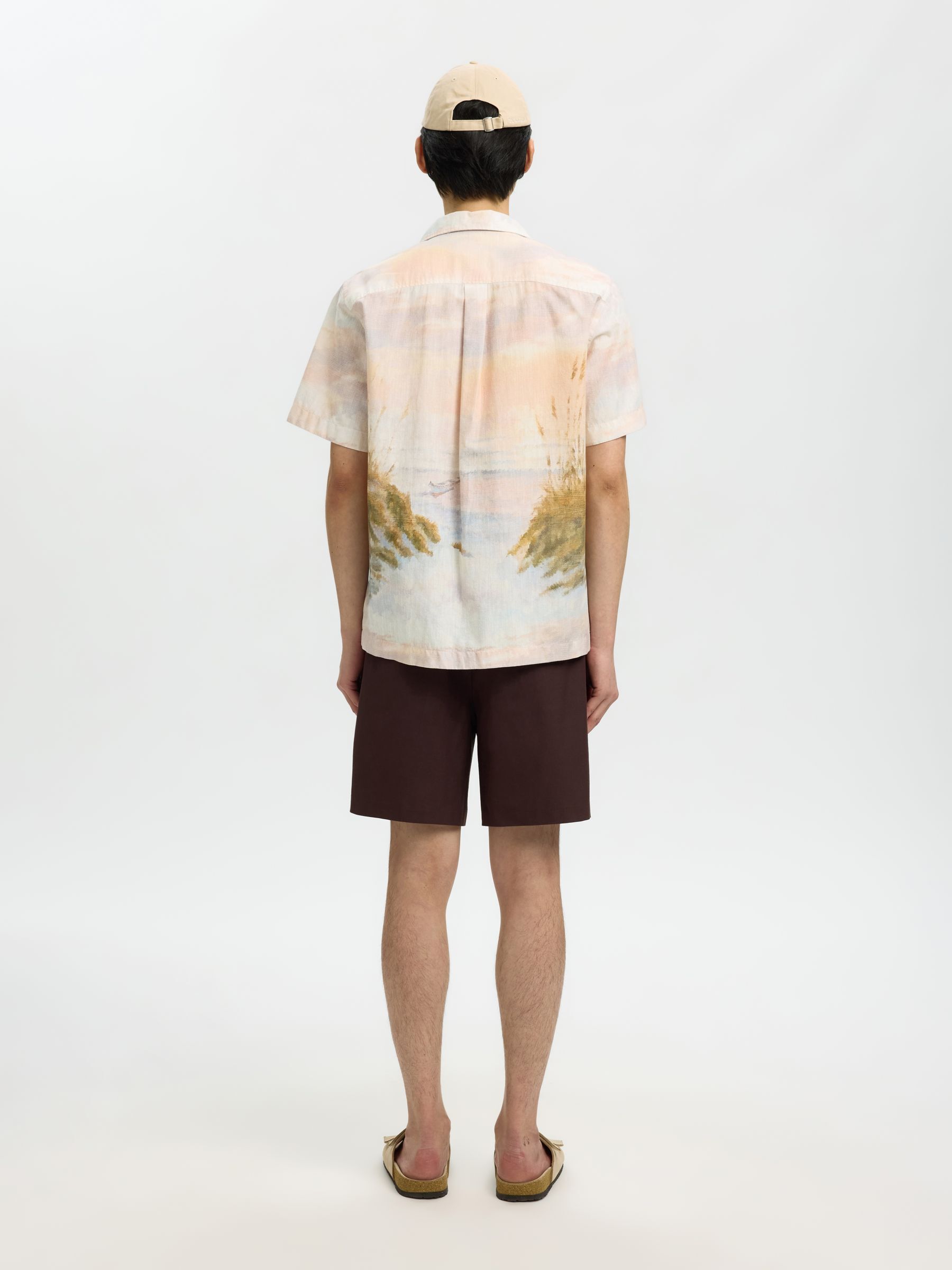 REGULAR FIT SHORT SLEEVED SHIRT, Dusty Blue, highres
