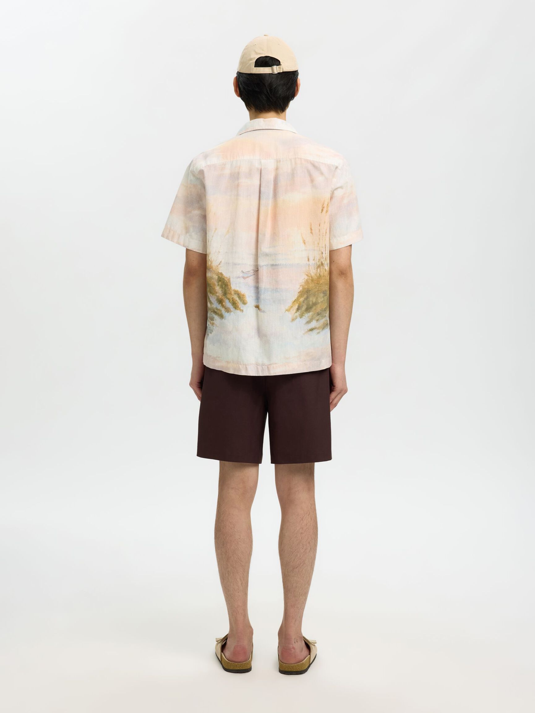 REGULAR FIT SHORT SLEEVED SHIRT, Dusty Blue, highres