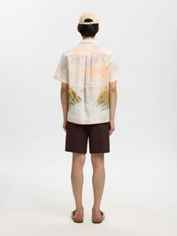 REGULAR FIT SHORT SLEEVED SHIRT, Dusty Blue, highres