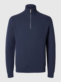 HALVE RITSSLUITING SWEATER, Oceana, highres