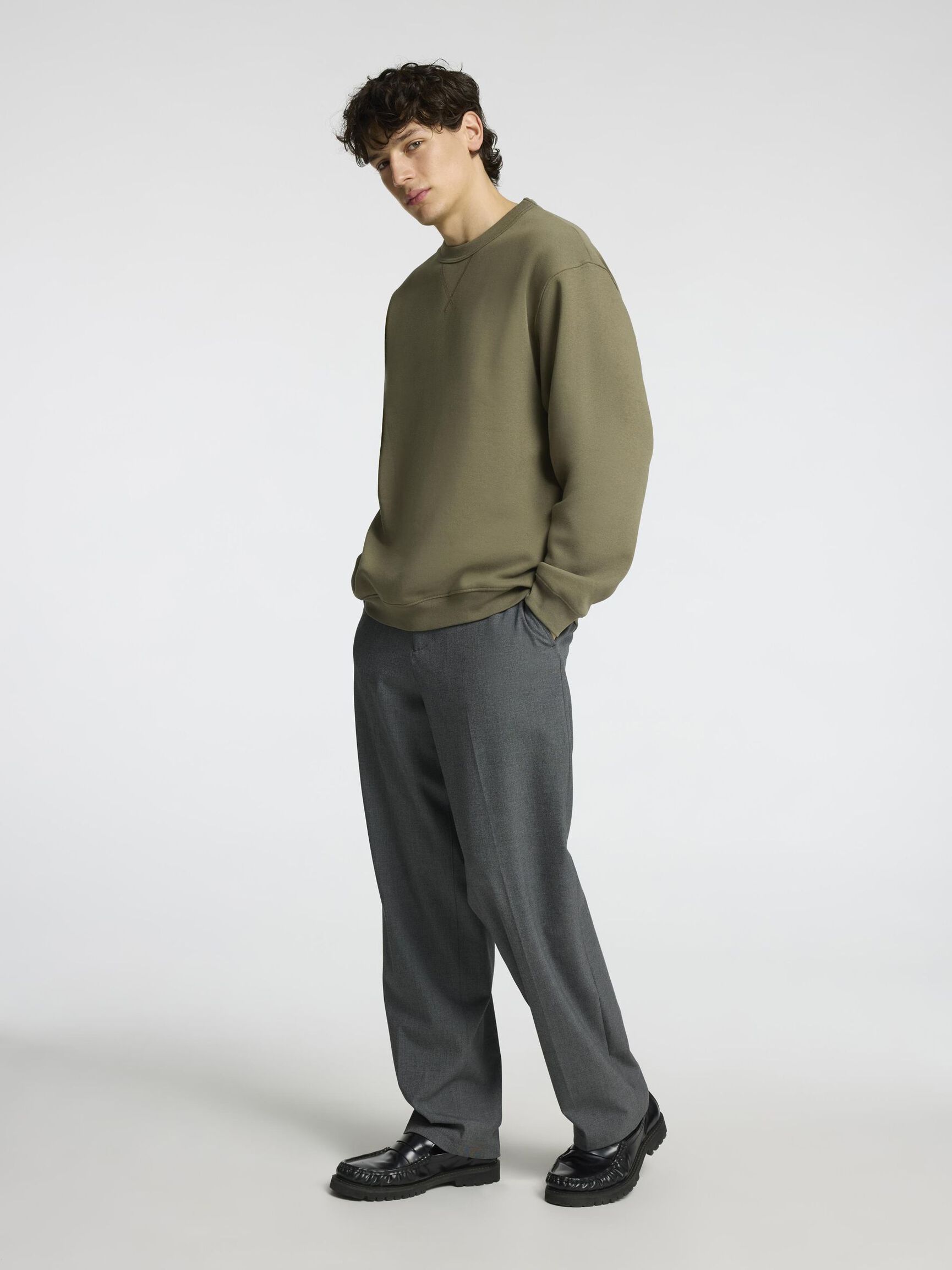 RELAXED FIT SWEATSHIRT, Kalamata, highres