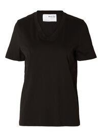 CLASSIC V-NECK T-SHIRT, Black, highres