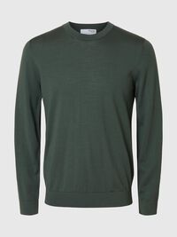 SWETER Z OKRĄGŁYM DEKOLTEM, Deep Forest, highres