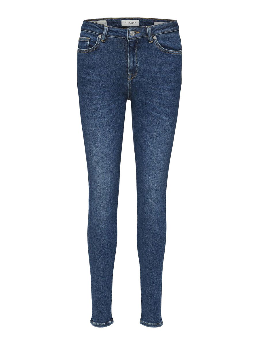 Selected DUNKELBLAUE SKINNY FIT JEANS, Dark Blue Denim, highres - 16077554_DarkBlueDenim_001.jpg