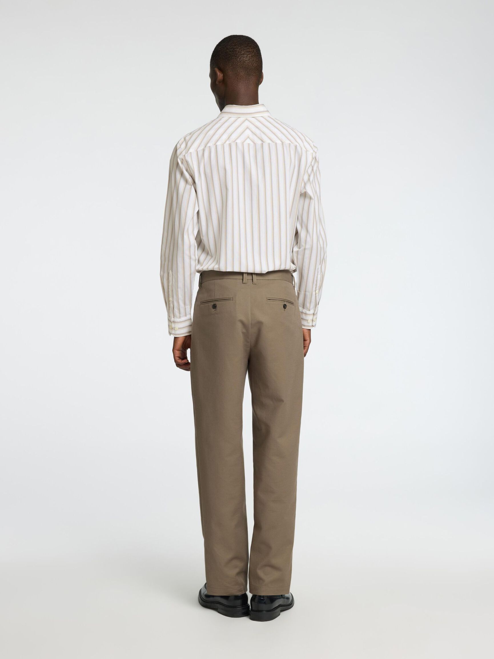 RANDIG SLIM FIT-SKJORTA, Bright White, highres