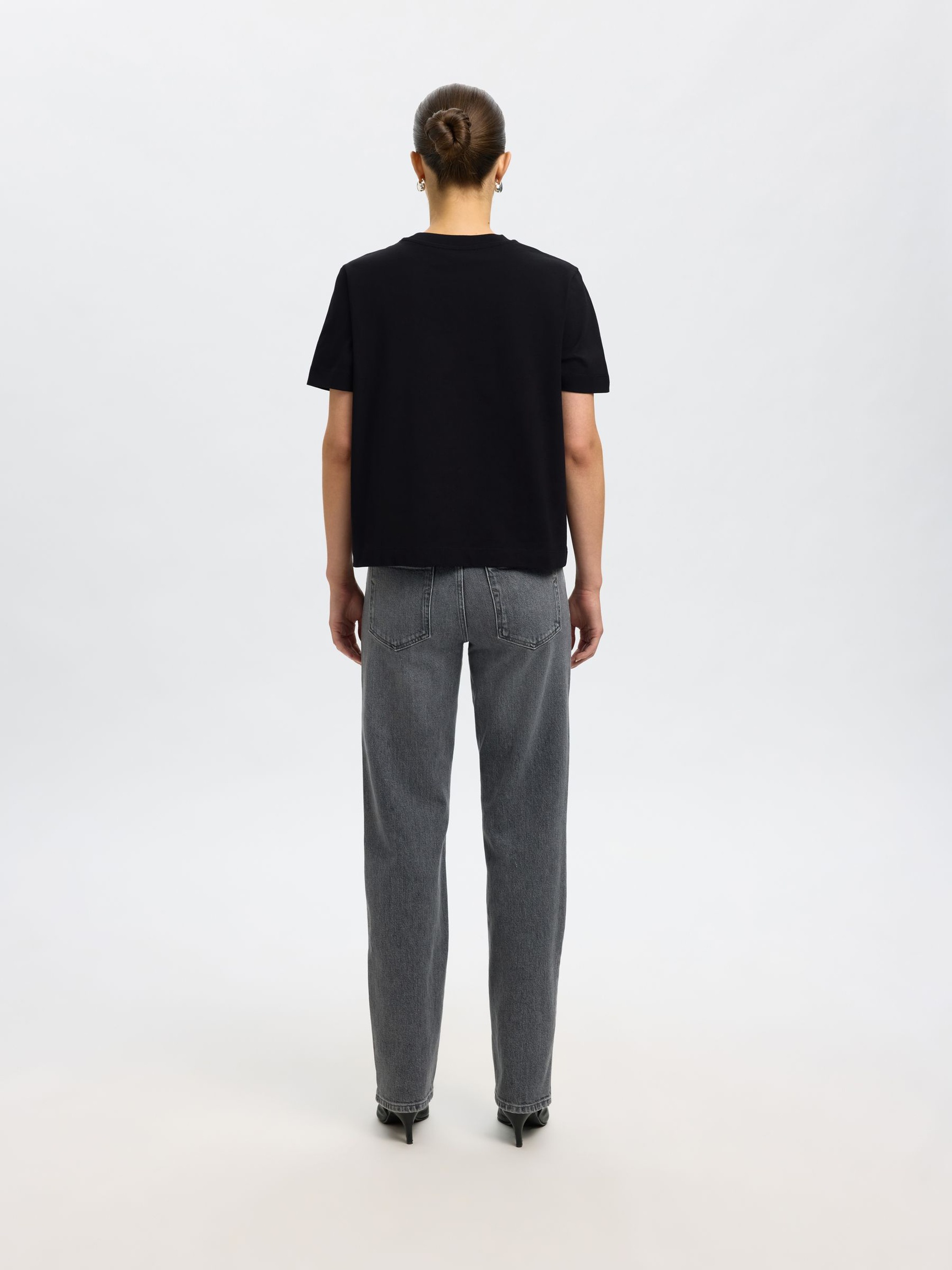 BOXY T-SHIRT, Black, highres