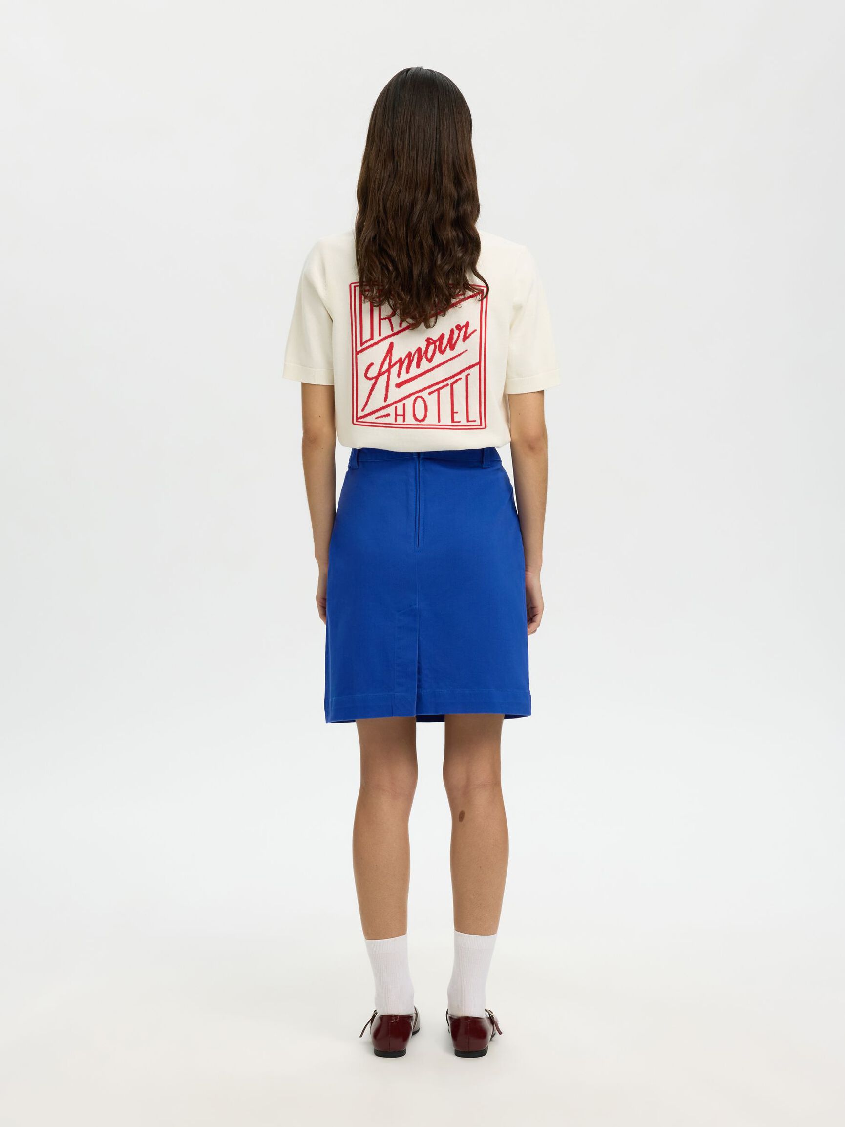 BOMULDSBLANDING MIDINEDERDEL, Mazarine Blue, highres