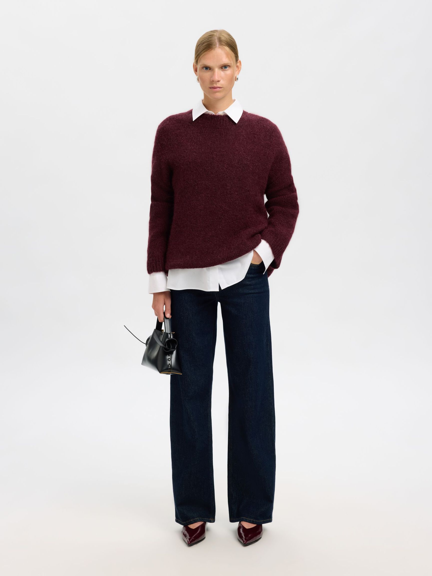 WOOL BLEND  PULLOVER, Fig, highres