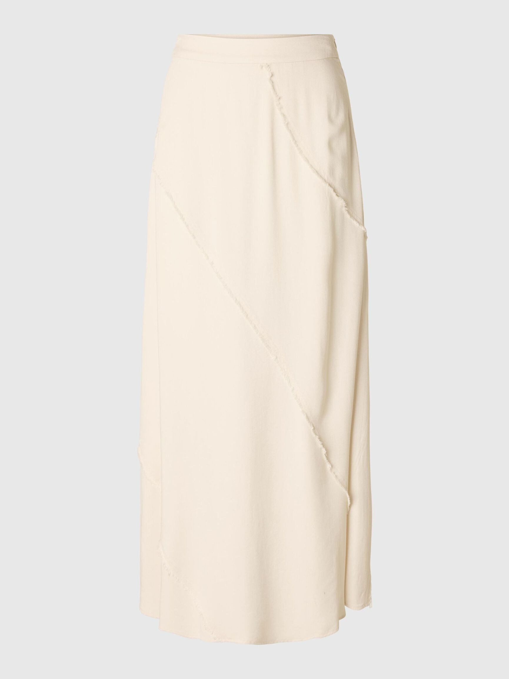 VISCOSE BLEND MAXI SKIRT, Birch, highres