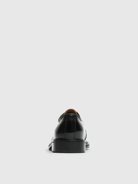 LEDER BLÜCHER-SCHUHE, Black, highres