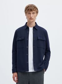 CLASSIC OVERSHIRT, Navy Blazer, highres