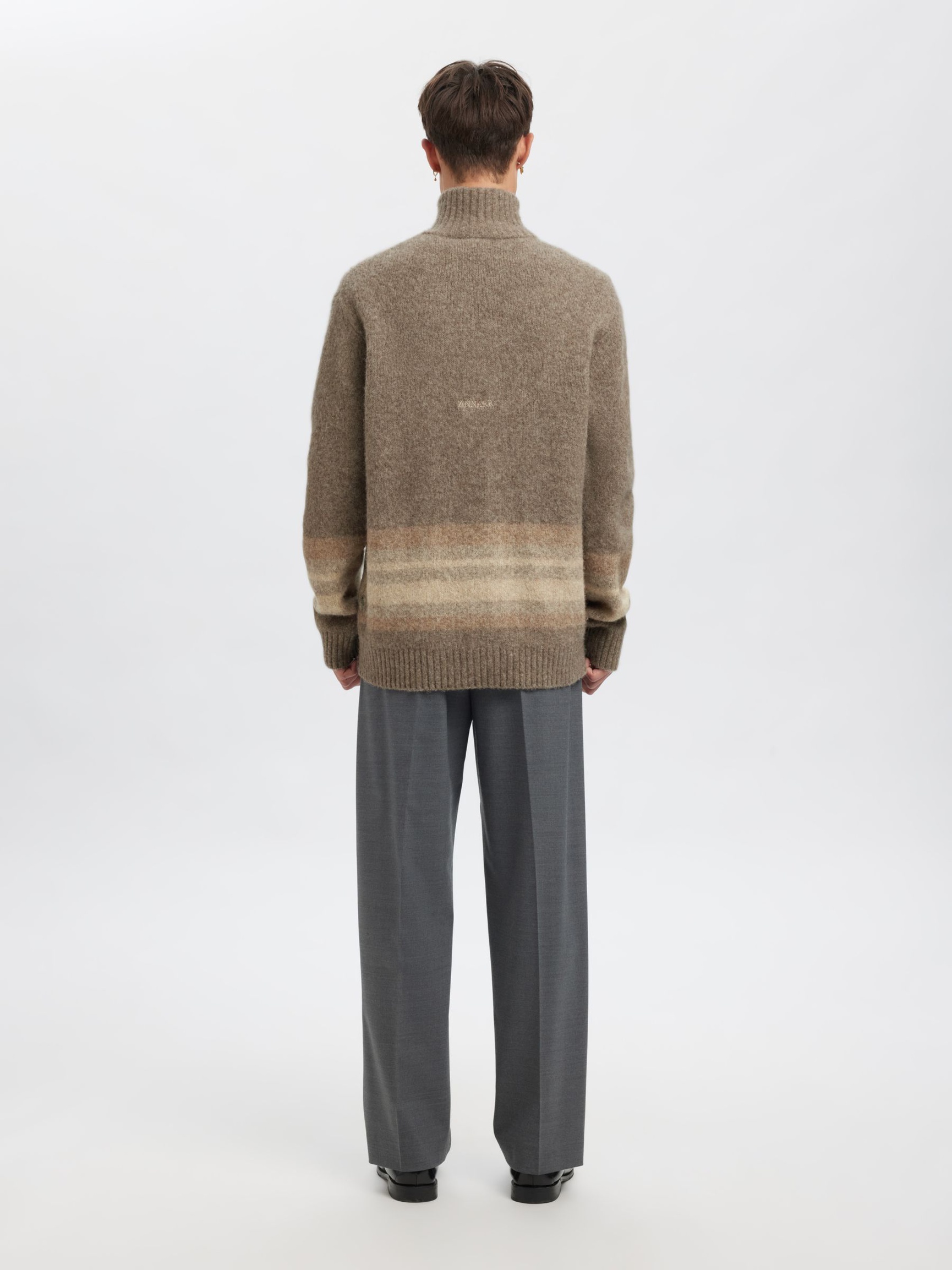 REGULAR FIT CARDIGAN MED LYNLÅS, Brownie, highres