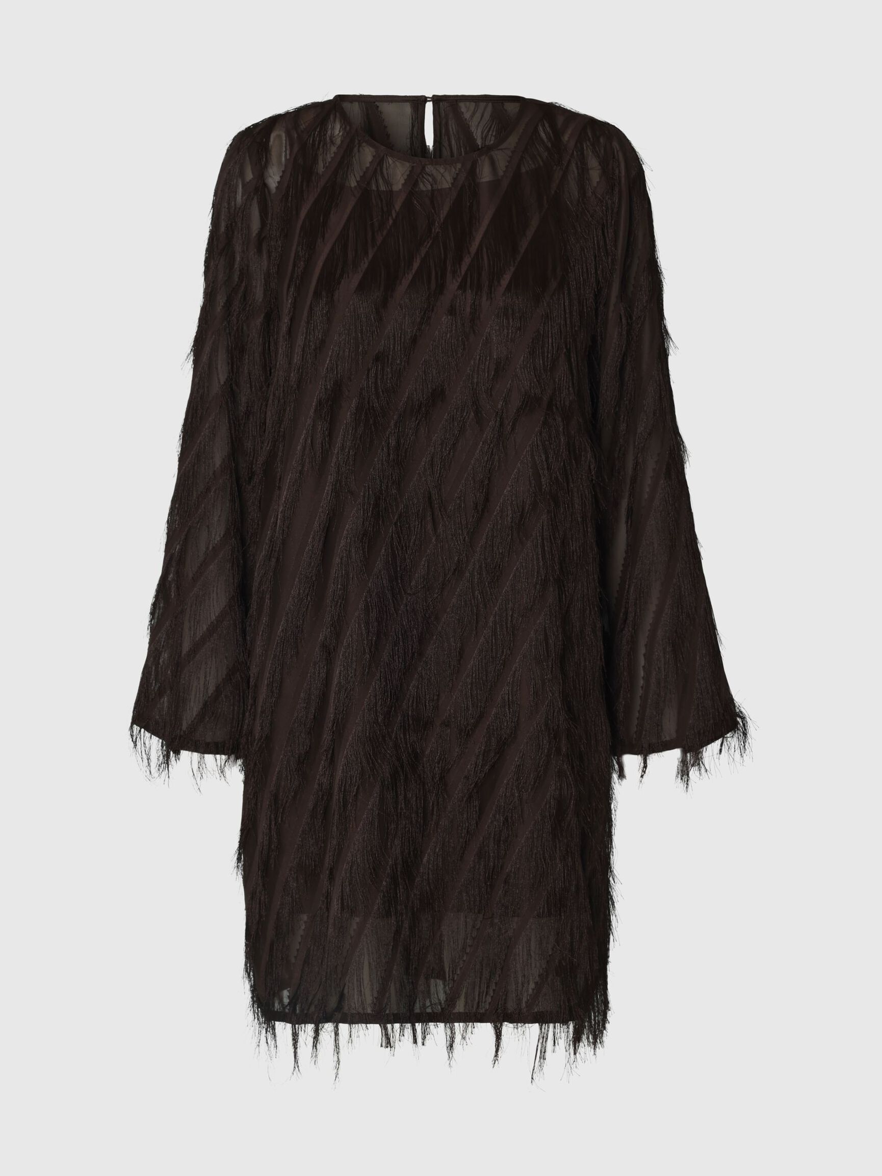 FRINGE MINI DRESS, Delicioso, highres